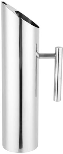 Jarra de acero inoxidable 2L 9x36in Jatcher de agua de metal a prueba de fugas a prueba de fugas con manguero hueco de agua resistente los arañazos de fáciles de lavar