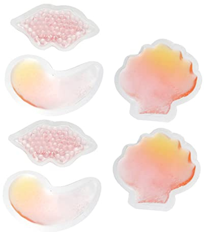 HEATSHAKING 6 Stück-Pack Wärme Kälte Pads aus PVC zur Schmerzlinderung für Augen Lippen