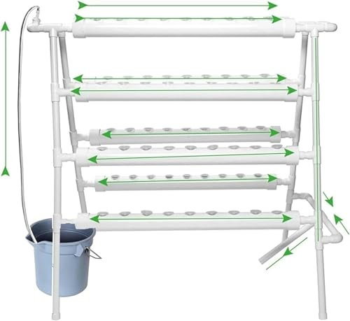 Hydroponics Growing System 72 8 Pipes Hydroponic Grow Kit Garden Planting Equipment Nft Soilless Balcony Indoor Greenhouse Tool Lettuce Strawberry Hydroponic Tower