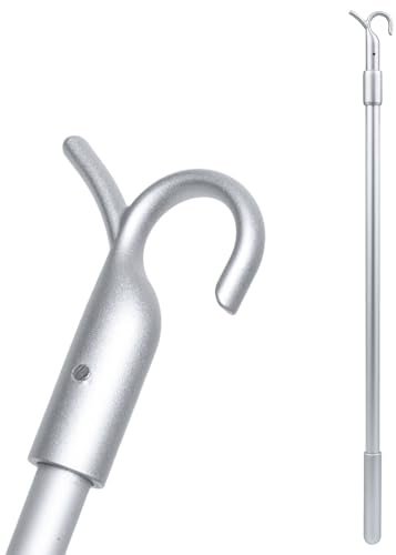 Telescopic Window Pole Rod Opener 24 Inch 33 to 60cm Blinds Pull Control Rod Accessory Easy to Use for Replacement Home and Office Broken Pole Hook Window Shutter Vertical Blinds Control