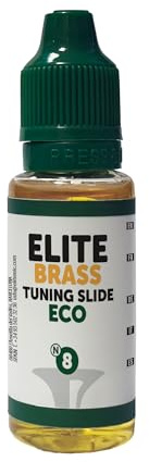 Elite Brass Tuning Slide Eco Schnellstimmungsöl für Trompeten, Flügelhorn, Horn, Horn, Bombardin, Tuba, 100% pflanzliches Öl