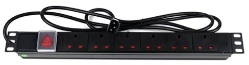 PDU – 6 Way UK + IEC Plug (5m)