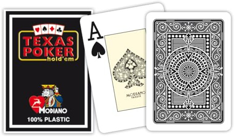 Modiano Texas Poker 2 Jumbo Index Nero 3005451