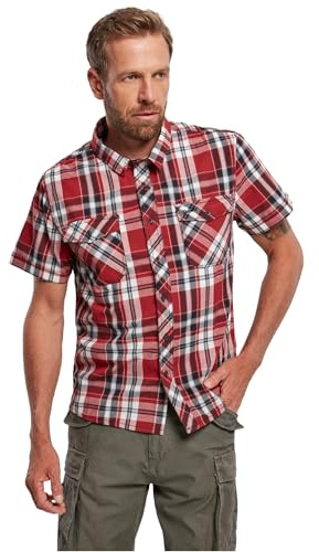Brandit Roadstar Shirt Short Sleeve, Color: red, Size: 3XL