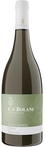 Ca'Bolani Pinot Bianco DOC - Italian Still Dry White Wine - Friuli DOC Aquileia, Italy - 75cl / 750ml, 13.5% ABV