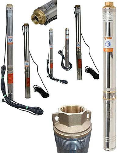 Tiefbrunnenpumpe Brunnenpumpe 2,5 3 3,5 4 sandverträglich >5% 6,6-13,5bar (2,5 STM24 6,6bar 2700L/h)