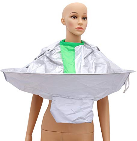Minkissy Kids Haircut Bib Haircut Cape Kids Hairdressing Cape Adjustable Barber Gown for Home and Salon Use Men Women 85X70Cm