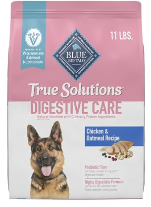 Blue Buffalo True Solutions Digestive Care Natural Dry Dog Food for Adult Dogs, Chicken, 11-lb. Bag