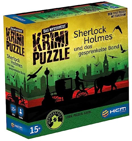 HCM Kinzel - 55173 - Sherlock Holmes - Das mysteriöse Krimi Puzzle - inkl. Krimigeschichte, Rätsel Puzzle 1000 Teile, Mehrfabig