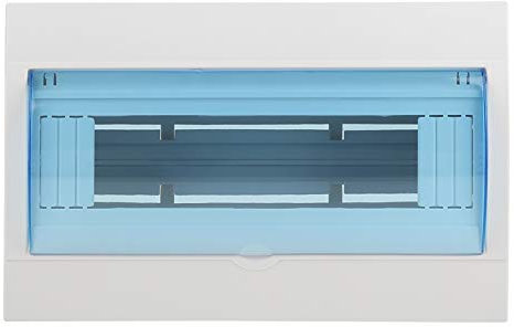 Wall-Mounted Distribution Box Plastic Din Rail Enclosure for 9-12 Ways Circuit Breaker