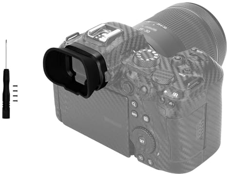 Große Augenmuschel aus Weichem Silikon für Canon EOS R5, R5C, R6, R6II, R6 Mark II Full Frame Spiegellose Kamera