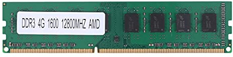 Zunedhys DDR3 4GB RAM de memoria PC3-12800 1.5V 1600Mhz 240 Pin memoria de escritorio DIMM sin búfer y sin ECC para escritorio placa base