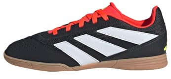 adidas Unisex Kinder Predator Club Indoor Sala Football Boots, Core Black / Cloud White / Solar Red, 38 2/3 EU