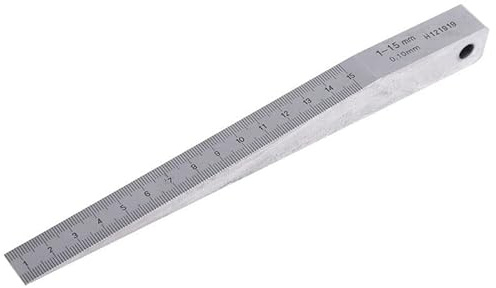 1-15mm 0.5-10mm 0.4-6mm Spessimetro a Cuneo Inserto Calibro a Cuneo Saldatura Misura conica Strumento Pinza (Color : 1-15mm)