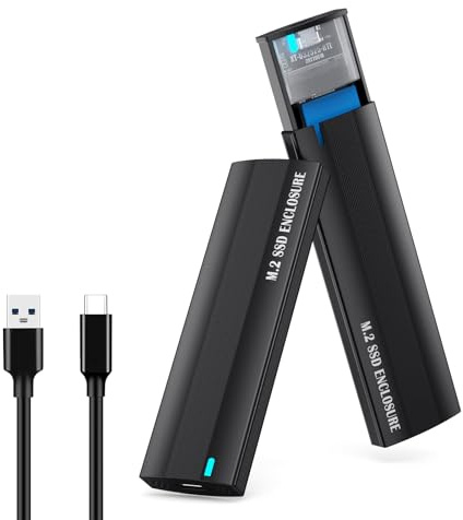 Puco Compatible M.2 NVMe To USB3.1 Gen2 Adapter M.2 NVME/NGFF Enclosures Adapter RTL9210B Chip High Speed Data Transfer Actual Transfer Speed Depends On SSD Speed