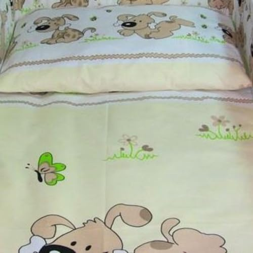 Hund Schmetterling Groß Bettwäsche Stoff 100x160cm 1 Meter 100% Baumwolle Baumwollstoff Kinder Meterware Handwerken Nähen Stoff