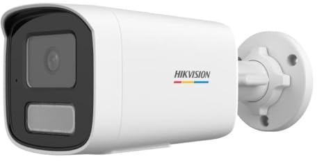 Hikvision Telecamera di Sicurezza IP Value Bullet ColorVu PoE 4MP 4mm Esterno IP66 - DS-2CD1T47G2H-LIUF(4mm)