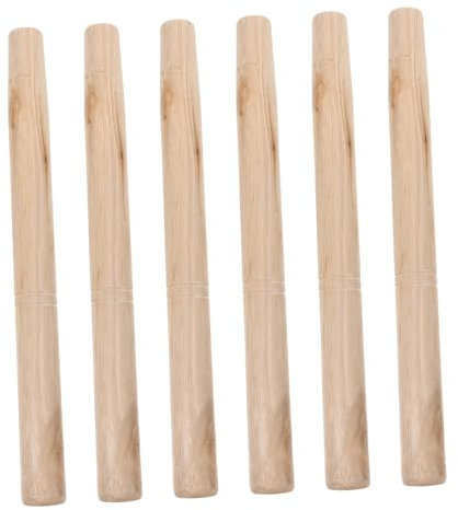 PHENOFICE 6pcs Farm Tool Handle Replacement Wood Handle for Hatchet Hoe Hardwood