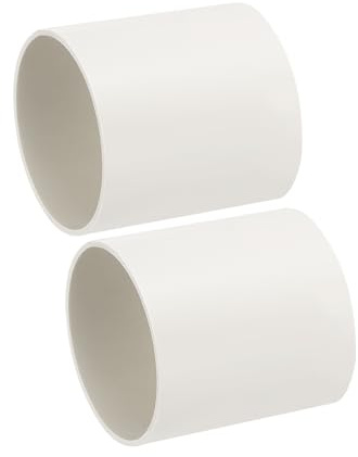 PATIKIL 11,2 cm runder Lüftungsk, 10,2 cm langes Kunststoffrohr, Ersatzversorgung, Heizung, Kühlung, Belüftung, AC-System, 2 Stück