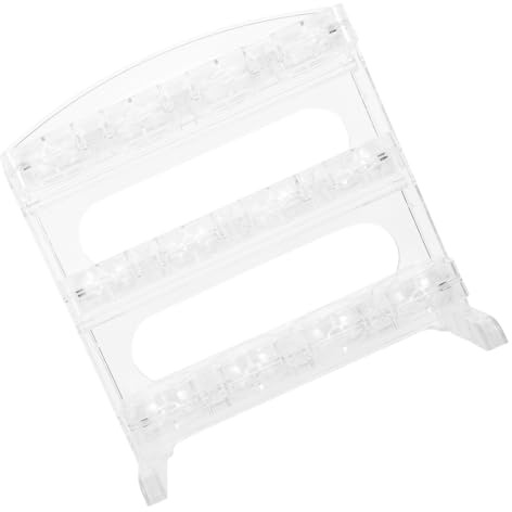 HOMSFOU Organizador de Huevos Transparente de Plástico para Frigorífico Diseño Apilable, Fácil de Mover Protección contra Golpes para Armarios y Congeladores