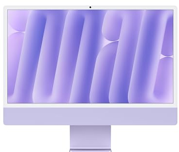 Apple iMac 2024, M4 Chip con CPU 8 core, GPU 8 core (24-pollici, 16GB di RAM, 256GB di Memoria SSD) Viola (Ricondizionato)