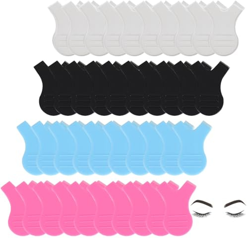 LONZIKP 40 Pièces Accessoires de Rehaussement de Cils, Brosse en Forme de Y, Pads en Silicone pour Cils, Outil de Rehaussement, Peignes pour Courbure, Brosse pour Lifting de Cils, Peigne Extension