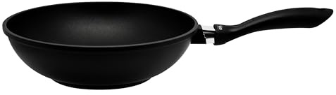 ELO Wokpfanne Alucast 28 cm, Aluminiumguss - Induktion, antihaft | kratzfeste ELODUR® Select Antihaftversiegelung, Flammenschutz, spülmaschinengeeignet