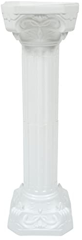 Piedistallo a colonna romana – Colonne decorative greche per matrimoni e feste, 88 x 27 cm, statue e supporto per piante, elegante colonna nuziale per decorazioni per eventi (1 pz)