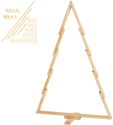 howa XXL Deko Weihnachtsbaum Holz groß Holzweihnachtsbaum 134cm hoch 8806