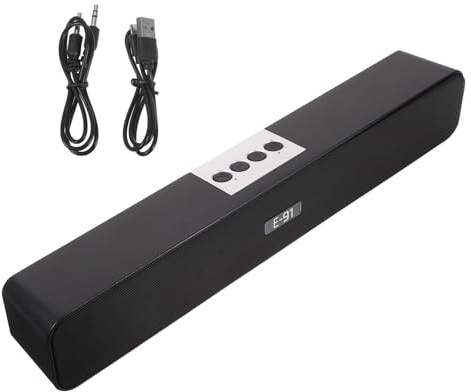 Toddmomy Kabelloser Funk Lautsprecher 5.0 Tragbare Soundbar Mit Aux USB Fm Radio 360° Surround Sound Für Tv, Pc Und Musikgenuss