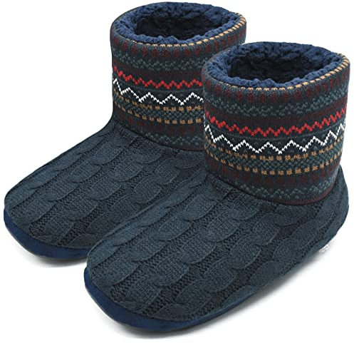 Coface Tofflor-Män Varma Stövlar Tofflor Inomhus Bekväma Fotkängor Hemskor Man Herren Husskor Halkresistant Men Winter Slipper Boots