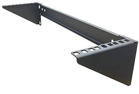 JINGCHENGMEI 3U klappbar 19-Zoll-Wandhalterung für vertikale Wandmontage Wandmontage-Server-Rack mit Hardware Schwarz