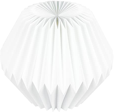 Minkissy Papier Origami Lampenschatten Nordische Art Gefaltetes Papier Lampenschirm Hängender Origami Licht Schatten Abdeckung Dekorative Laterne für Home Office Hotel