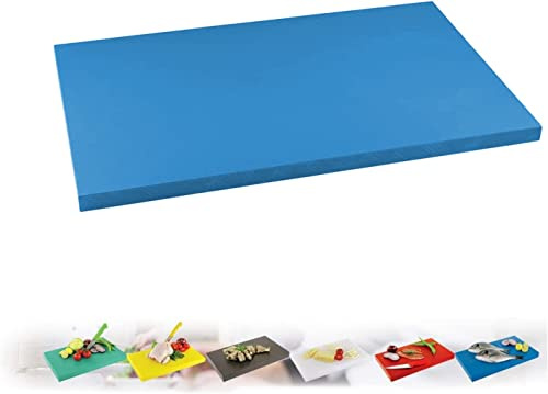 Planche à découper - En plastique - Pour cuisine - Taille XL ou XXL - Bleu - XXL - 40 x 60 x 2 cm