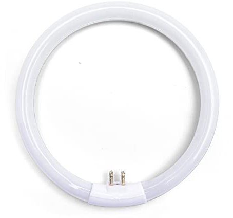 lumenivo 12 Watt T4 Circular Replacement Bulb for Vanity Mirror, Conair Makeup - G10Q-4 4-Pin Base Circular Tube Light - 6400K Full Spectrum Natural White - 1 Pack