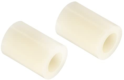 PATIKIL Redonda Espaciadora Arandela, 12 Paquete Nylon 8.2mm ID x 14mm OD x 20mm L para M8 Tornillos Bloque 3D Impresora TV Pared Montaje Eléctrica Toma, Beige