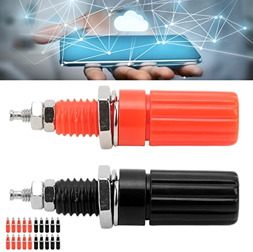 10 Paar Bananenstecker 4 Mm Korrosion 4 Mm Anschlussklemme Bananenstecker Widerstand Isolierung Leistung Steckbarer M3 Anschlussklemme