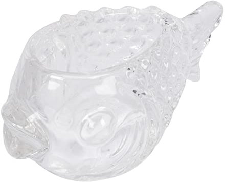 Alipis Tazón De Postre Forma De Pez Transparente Cóctel Adorable Para Vino o Zumos Resistente Vaso Para Bebidas
