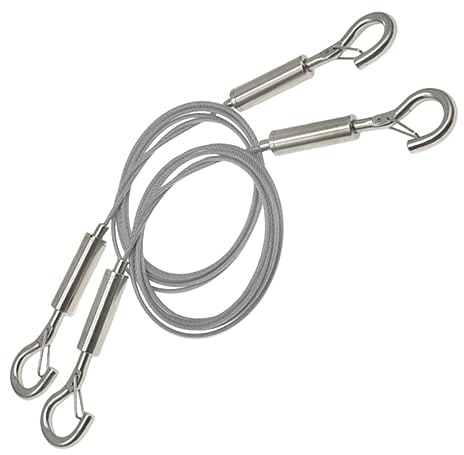 Abaodam 2pezzi Kit Per Appendere Quadri Filo Metallico in Acciaio Inox Ganci Per Cornici e Segni Resistente Sicuro Facile Da Installare e Usare