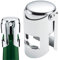 1 Pezzi Tappo per Spumante, Tappo Prosecco, Tappo Champagne Professionale in Acciaio Inox, Vino Rosso Champagne, Beer Saver Sealer, a Prova di Perdite - 3.8 * 5.5 cm (Argento)