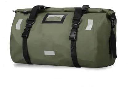 DANETI Motorrad Wasserdichte Hecktasche Reise Outdoor Pack Bag 40/66 Motorrad Gepäck Rucksack Motorrad Sitztasche 66L-Grün