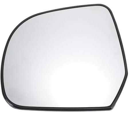 QUARKZMAN Verre Rétroviseur Gauche Chauffant Pour Dacia Dokker 12-20 | Vrai Verre, Blanc, Électrique, 2 Broches, 16.2 Cm, 963651HB0B/963657229R, Plaque Support, Pour Dacia Duster 2010-2014, 1pc