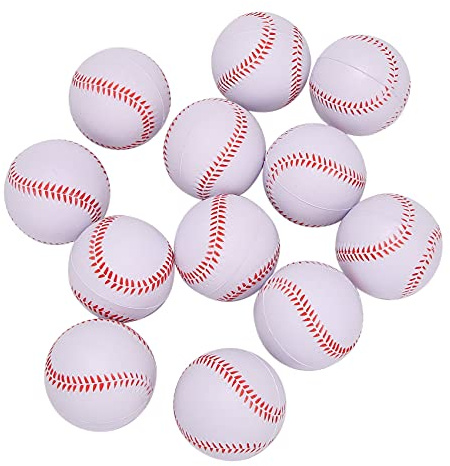 Sujurio 12Pack Baseball Foam Softball 9-Jugendtraining für Erwachsene Sportlicher Schlagball für das Pitching-Fangtraining