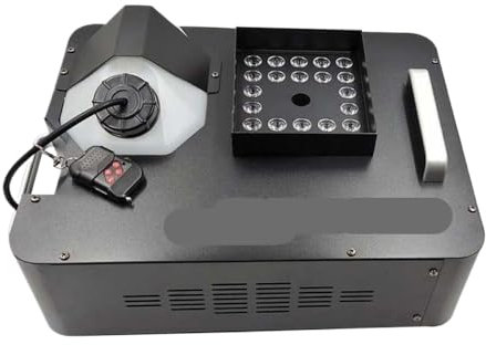 IVLAZLRG Machine de brouillard de 1500W RVB avec effet de fumée verticale 24 x 9w compatible avec DMX512 pour les mariages et barres