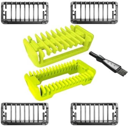 Peine de guía, 7 Piezas, cabezales para cortapelos faciales, Skin Guard y Body Comb Kit, accesorios para recortadora de barba, cabezales de corte para Phlllps, para QP25/26 Razor