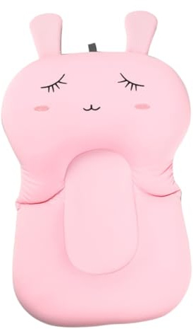 Hohopeti Almohadilla de Baño para Bebés Cojín de Ducha Seguro y Cómodo Soporte Ergonómico para Recién Nacidos Diseño Antiahogos para Bañeras Infantiles