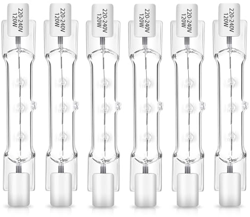 Blakapoo R7s halogenlampa 78 mm 80 W dimbar, 230 V 1400 LM varm vit 2700 K, 6 paket