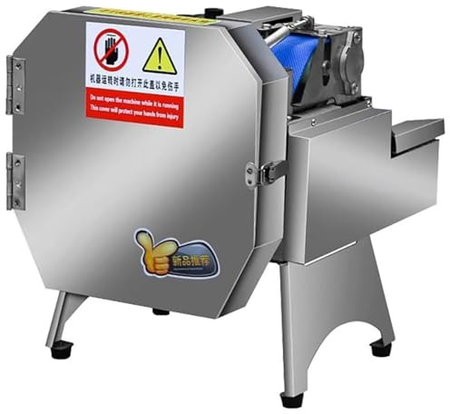 Cortadora de Verduras Profesional Eléctrica, Picadora Multifuncional de Acero Inoxidable para Frutas y Verduras en Restaurantes