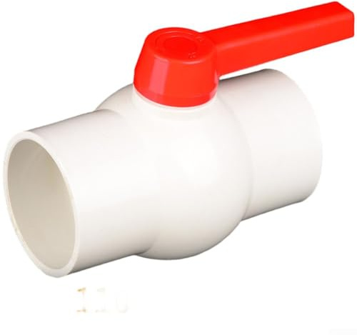 Valvola a sfera per il controllo dell'acqua in PVC, per acquari e reti di tubi domestiche, compatibile con raccordi standard 75 PVC, 90 PVC, 110 PVC (75 pvc, 6,3 cm)