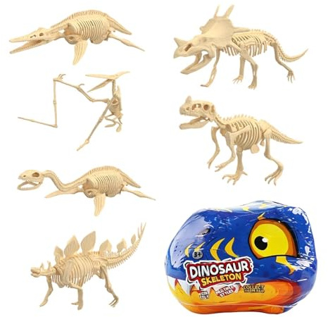 Dinosauriegrävningssatser | Roliga pedagogiska leksaker för att lära sig skelettet, utgrävningsset med djurfossiler för barn och flickor, , klassrum, lekrum, resor, födelsedagsfest